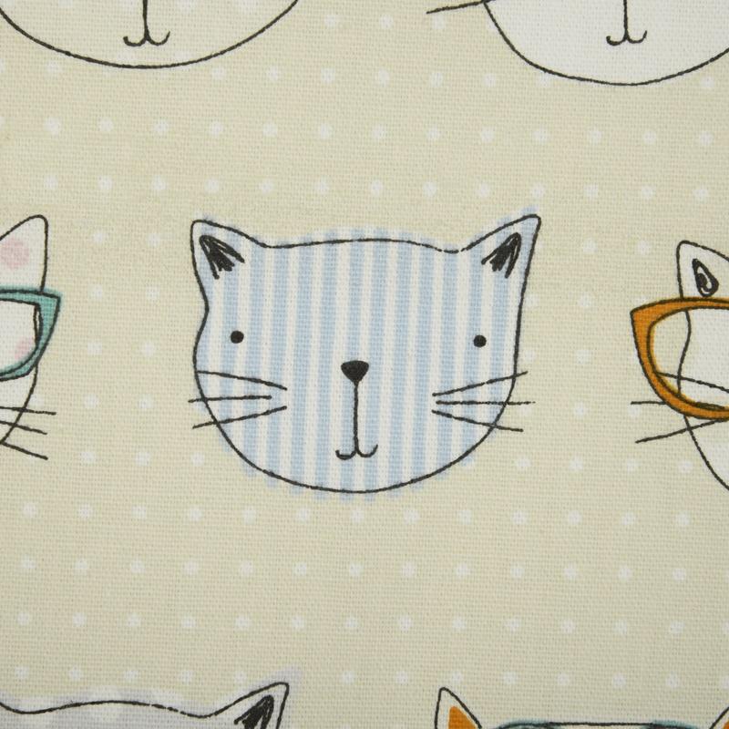 Cool Cats Curtain Fabric Multi