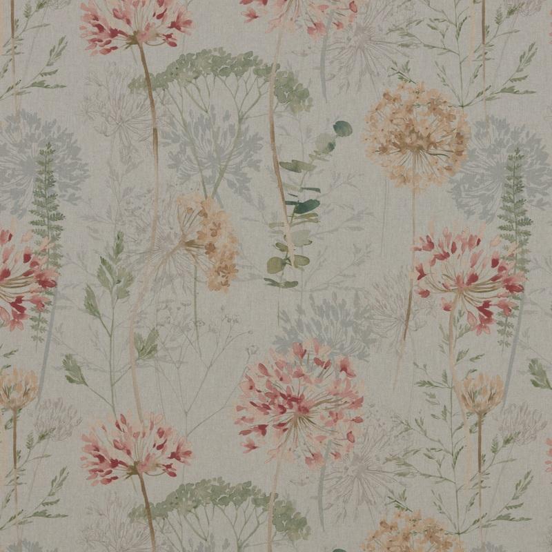 iLiv Country Journal Digitally Printed Fabric Blue Mist