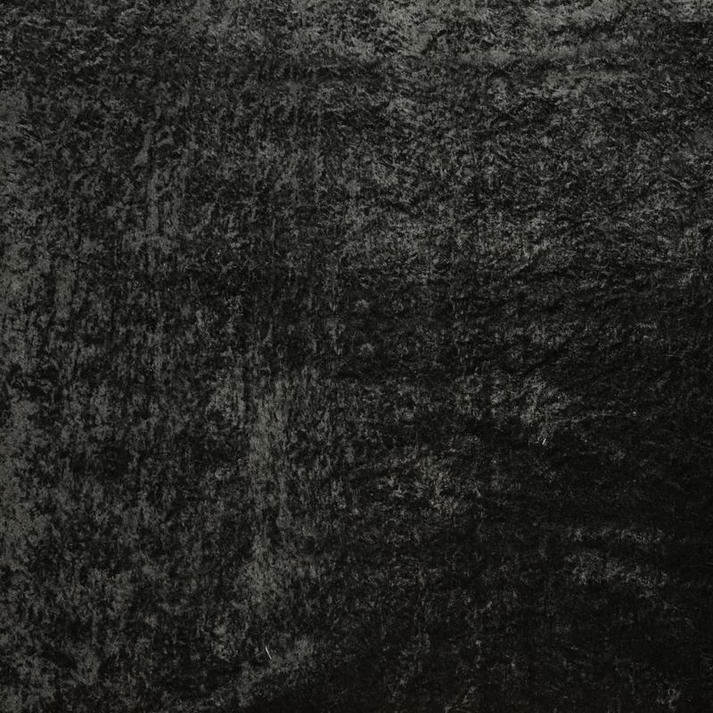 Heavy Crushed Bonded Velvet Fabric Black