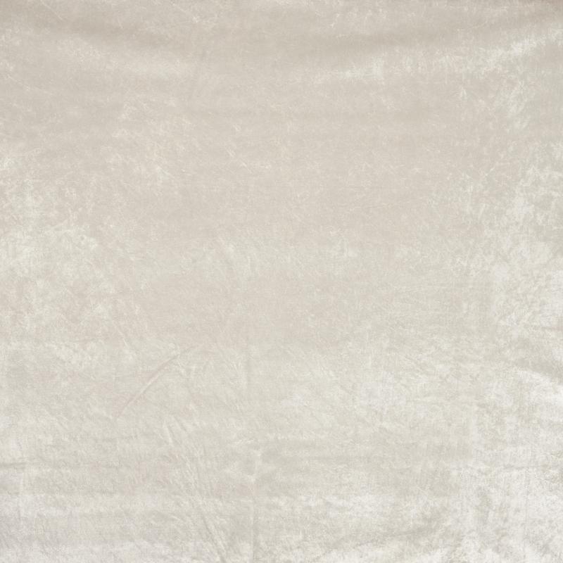 Heavy Crushed Bonded Velvet Fabric Ivory
