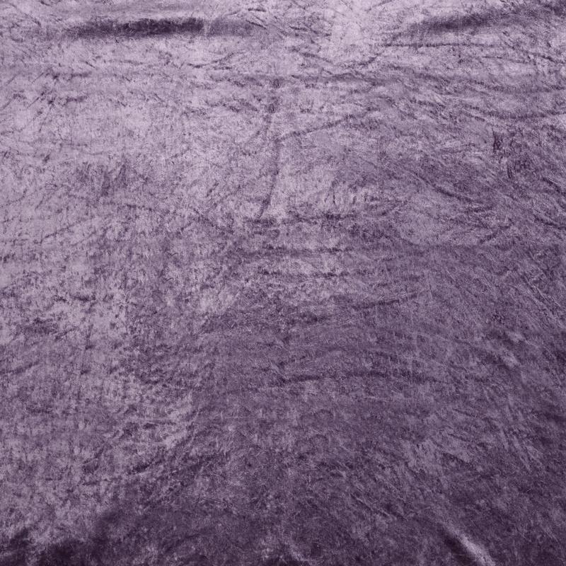 Heavy Crushed Bonded Velvet Fabric Plum