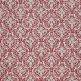 Dawn Chorus Curtain Fabric Ruby