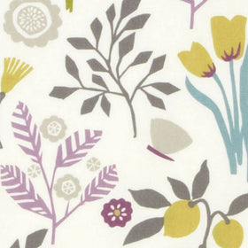 Clarke & Clarke Frida Fabric Heather/Olive