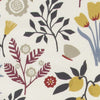 Clarke & Clarke Frida Fabric Indigo/Cranberry