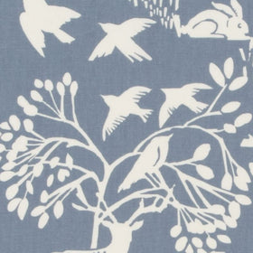 Clarke & Clarke Vilda Fabric Chambray