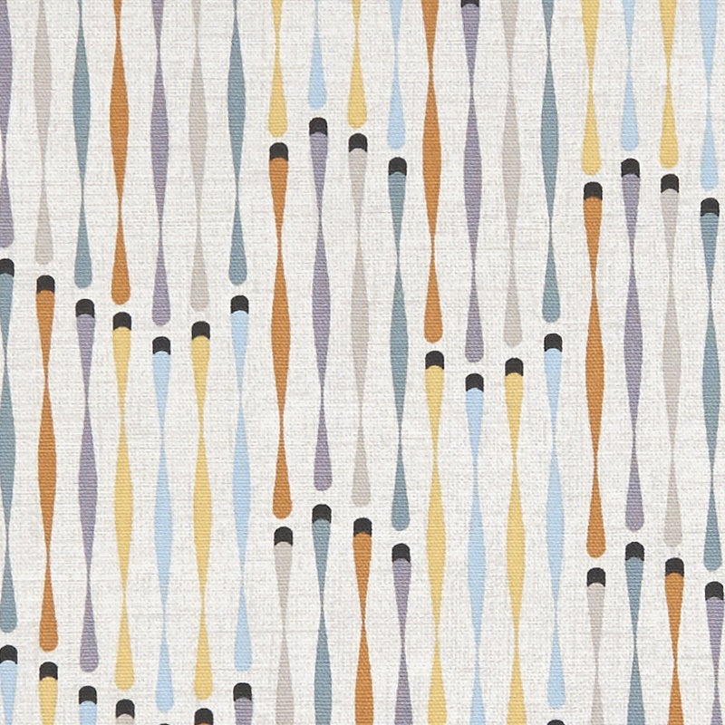 Cassandra Curtain Fabric Teal / Spice