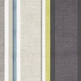 Clarke & Clarke Luella Fabric Charcoal / Chartreuse