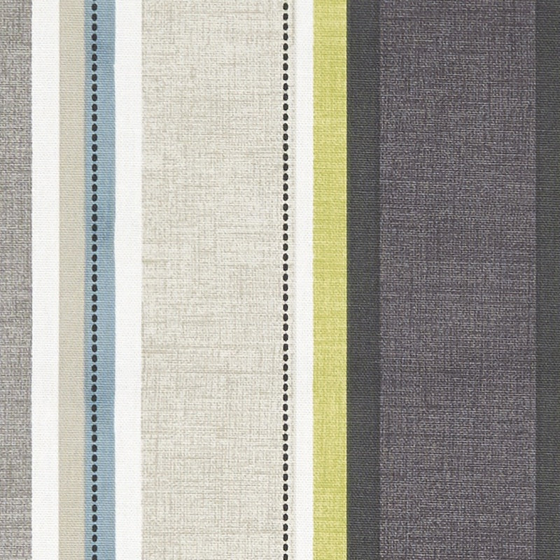 Clarke & Clarke Luella Fabric Charcoal / Chartreuse