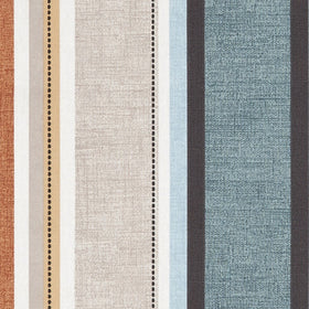 Clarke & Clarke Luella Fabric Teal / Spice