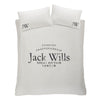 Jack Wills Distressed Logo Bedding Set Vintage White Vintage