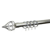 Divine 28mm Bay Window Curtain Pole Chrome