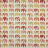 Clarke & Clarke Elephants Fabric Spice