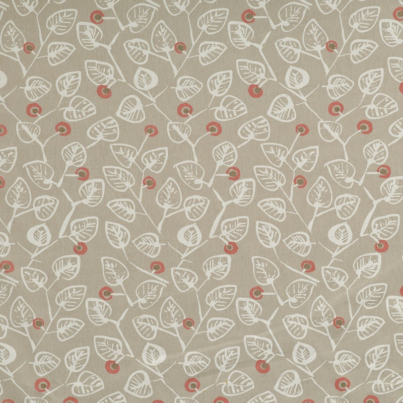 Elva Curtain Fabric Coral