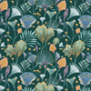 The Chateau by Angel Strawbridge Emerald Fan Curtain Fabric