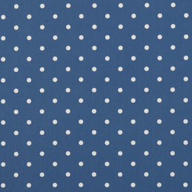 Dotty Curtain Fabric Denim