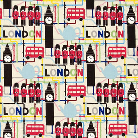 London Curtain Fabric Multi