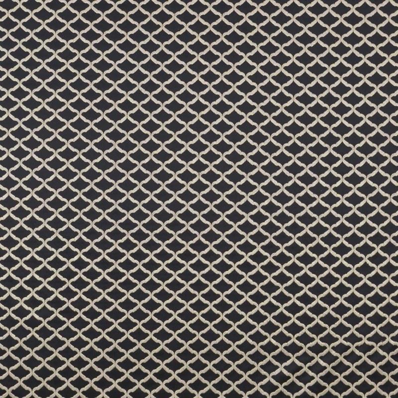 Reggio Curtain Fabric Ebony