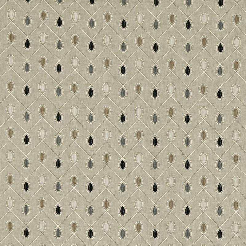 Clarke & Clarke Healey Fabric Charcoal