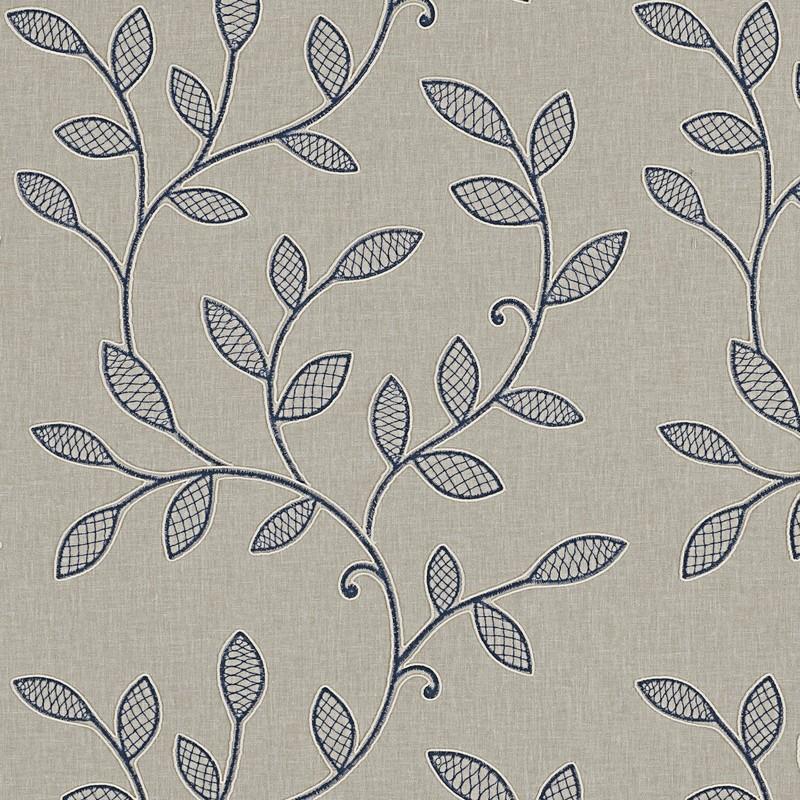Hetton Curtain Fabric Denim