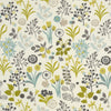 Clarke & Clarke Frida Fabric Charteuse/Charcoal