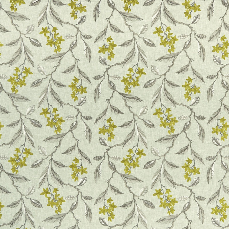 Clarke & Clarke Melrose Fabric Chartreuse