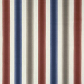 Amba Curtain Fabric Indigo / Spice