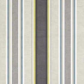 Clarke & Clarke Luella Fabric Charcoal / Chartreuse