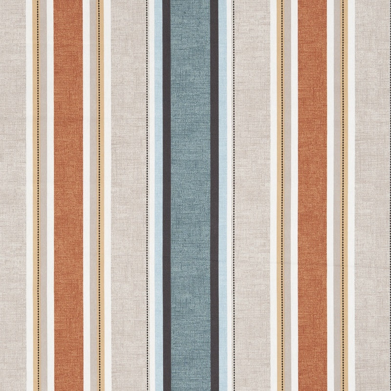Clarke & Clarke Luella Fabric Teal / Spice