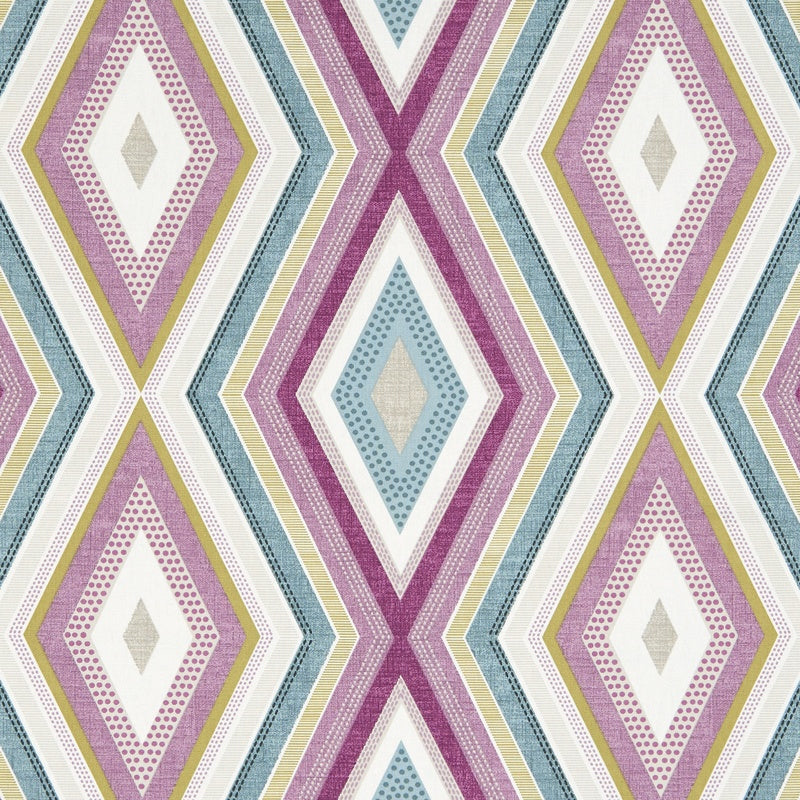 Clarke & Clarke Terrazzo Fabric Damson