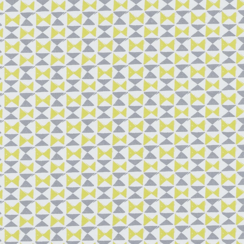 Clarke & Clarke Orianna Fabric Chartreuse Charcoal