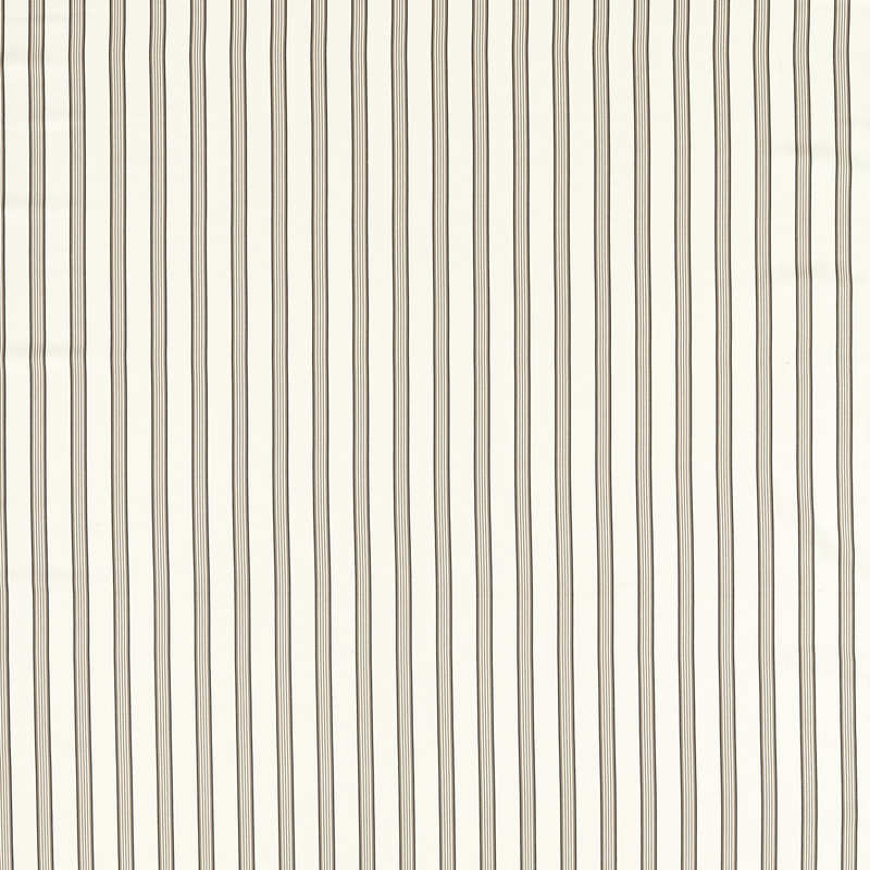 Edison Curtain Fabric Charcoal and Natural