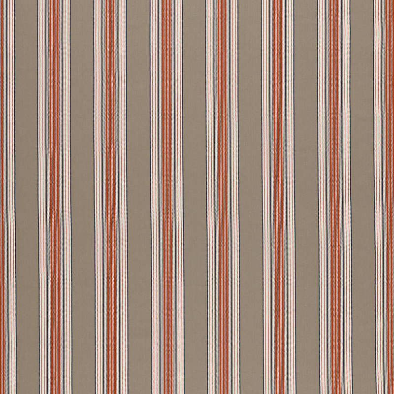 Marylebone Curtain Fabric Navy and Rouge