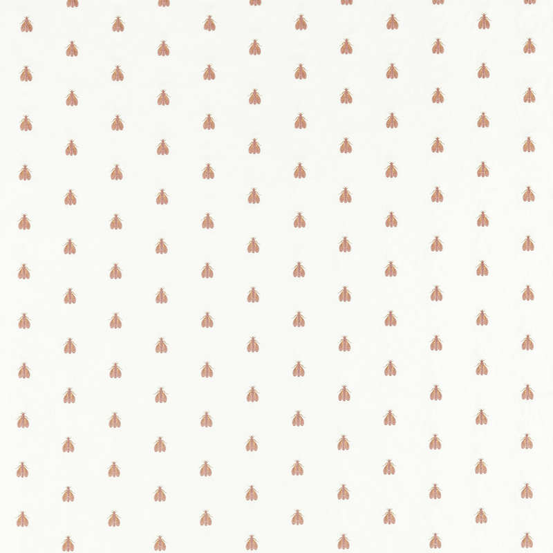 Falena Curtain Fabric Blush and Gold
