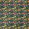 Sorento Velvet Curtain Fabric Ebony