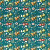 Sorento Velvet Curtain Fabric Teal