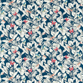 Acadia Curtain Fabric Midnight