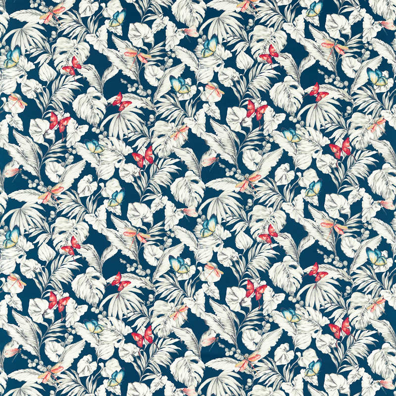 Acadia Curtain Fabric Midnight