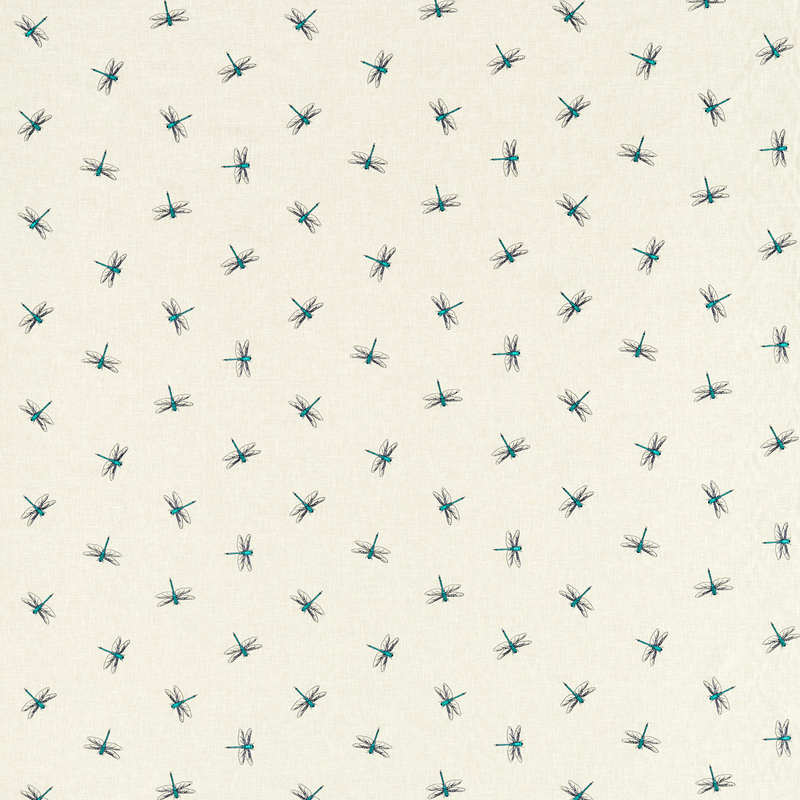 Clarke & Clarke Damsel Fabric Teal