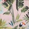 Clarke & Clarke Palm Velvet Fabric Blush