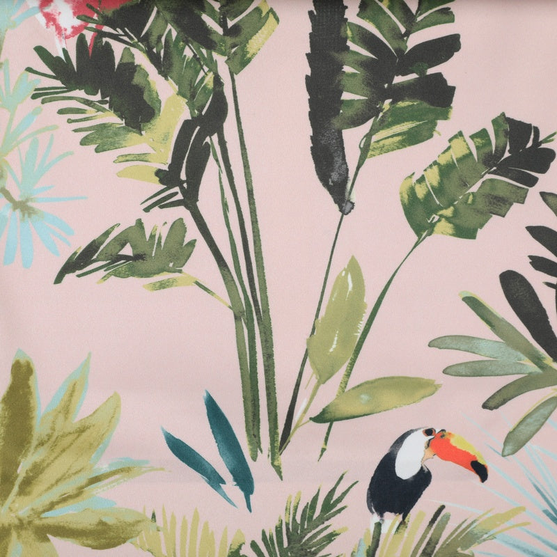 Clarke & Clarke Palm Velvet Fabric Blush
