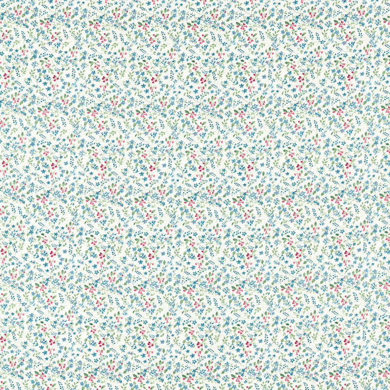 Clarke & Clarke Petal Fabric Mineral and Rouge