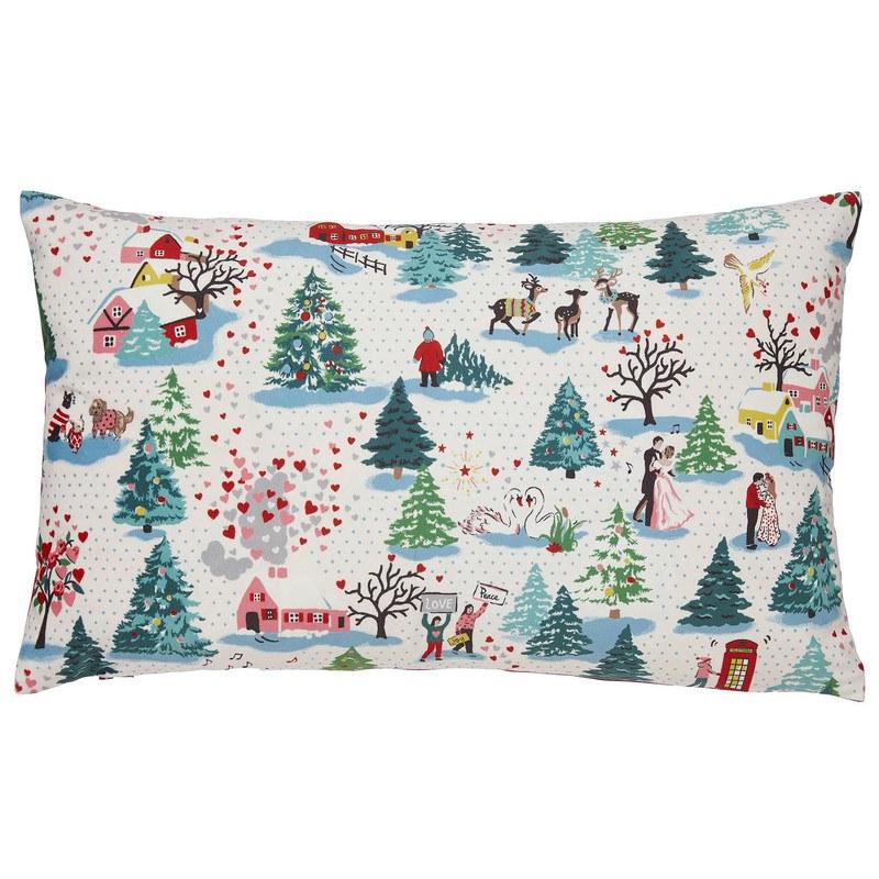 Cath Kidston Festive Poem Filled Boudoir 30cm x 50cm Parchment