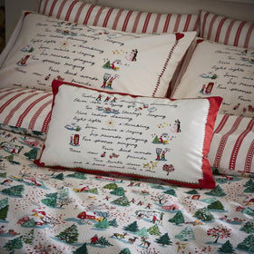 Cath Kidston Festive Poem Filled Boudoir 30cm x 50cm Parchment