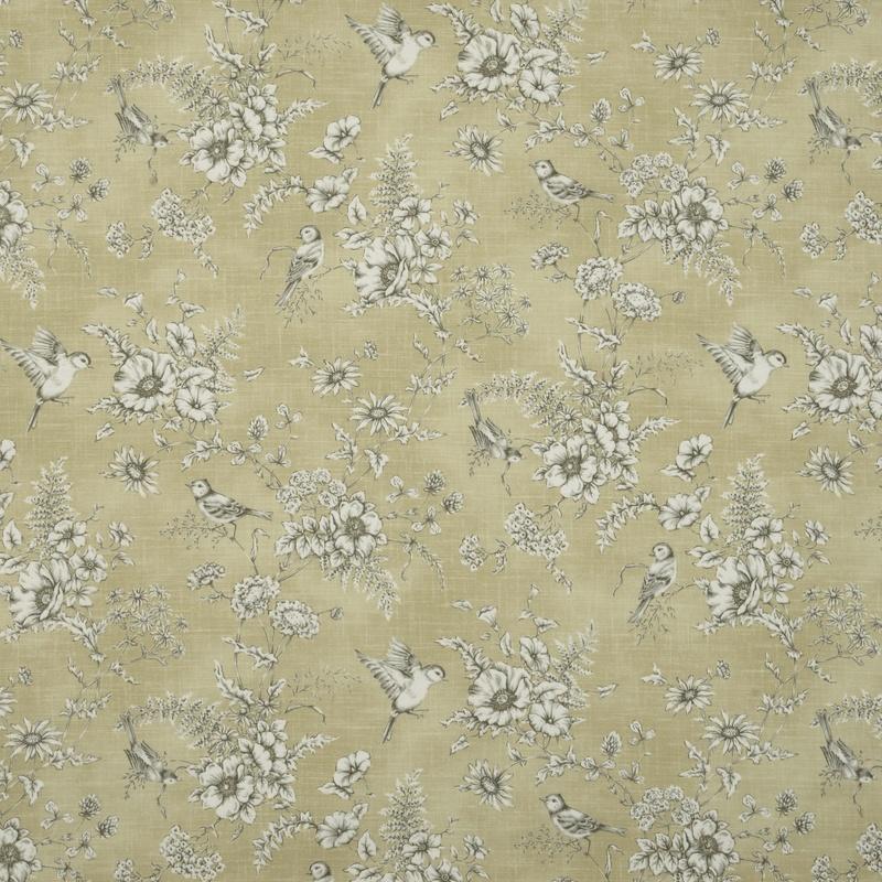 iLiv Finch Toile Fabric Barley