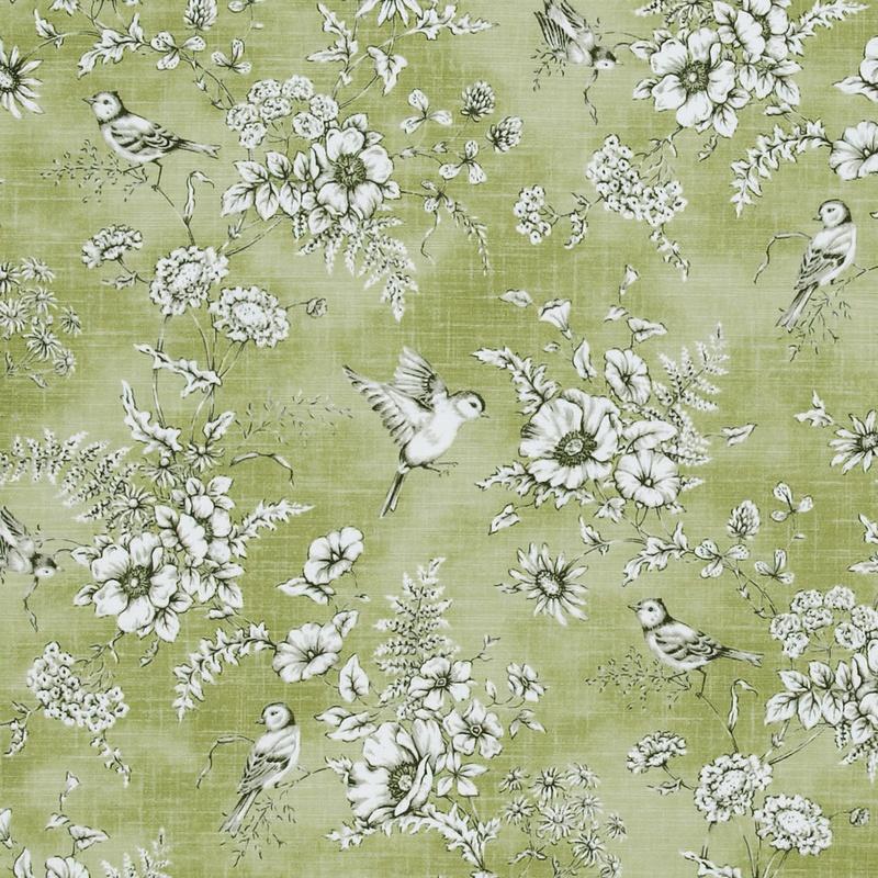 iLiv Finch Toile Fabric Willow