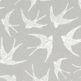 Clarke & Clarke Fly Away Fabric Grey