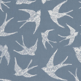 Clarke & Clarke Fly Away Fabric Navy