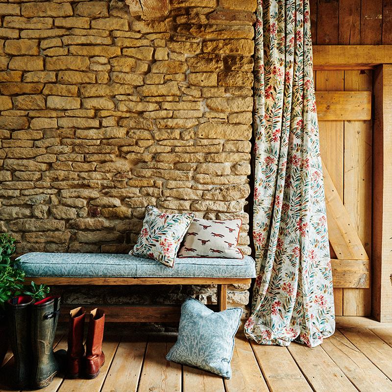 Foxbury Curtain Fabric Spice