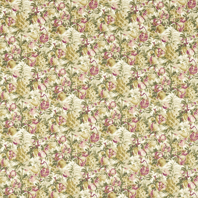 Francis Curtain Fabric Blush Raspberry