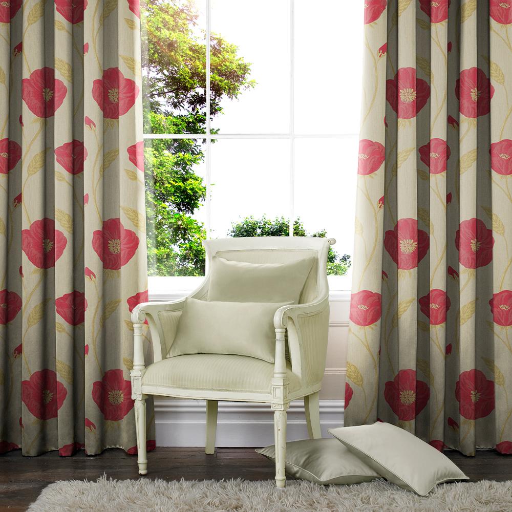 Alba Made to Measure Curtains Cerise